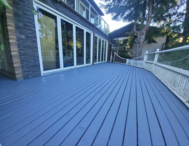 2 coats of stain were done on this deck to ensure that it will last for years to come!